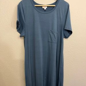Blue LuLaRoe Dress Sz L